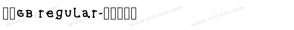 箴言GB regular字体转换